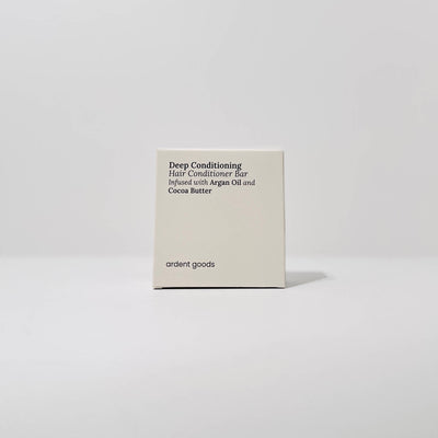 
                    
                      Ardent Goods Hair Conditioning Bar with Argan Oil, light beige box with black text, front view on white background.
                    
                  