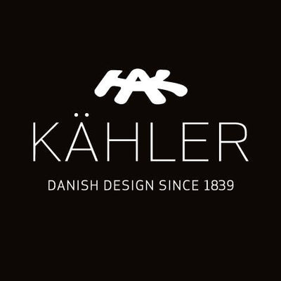 
                    
                      Kähler brand logo for Hammershøi Oak & Ceramic Spice Grinder, white text and symbol on black background.
                    
                  