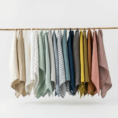 
                    
                      MagicLinen Premium Linen Tea Towels, assorted 100% linen in various solids, stripes, and patterns, full color palette,…
                    
                  
