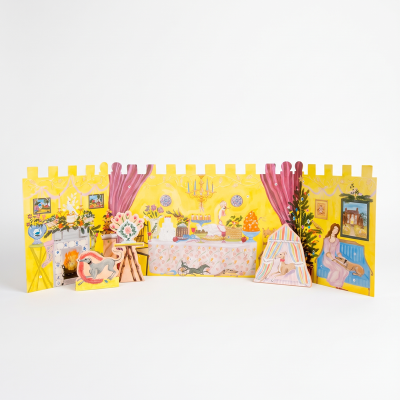 Art Angels A Festive Feast Advent Calendar - Illustrated By Polly Fern A Festive Feast Advent Calendar studio product photo on a neutral off-white background