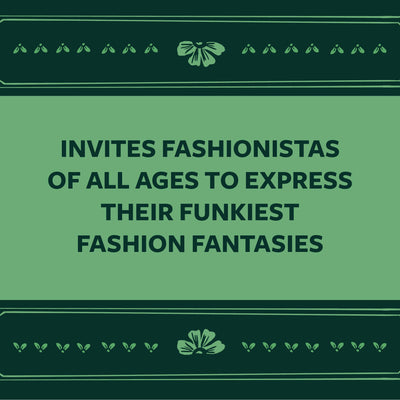 
                    
                      Fearless Fashion Magnetic Dolls graphic, dark green text on green: 'Invites fashionistas to express their funkiest fashion…
                    
                  