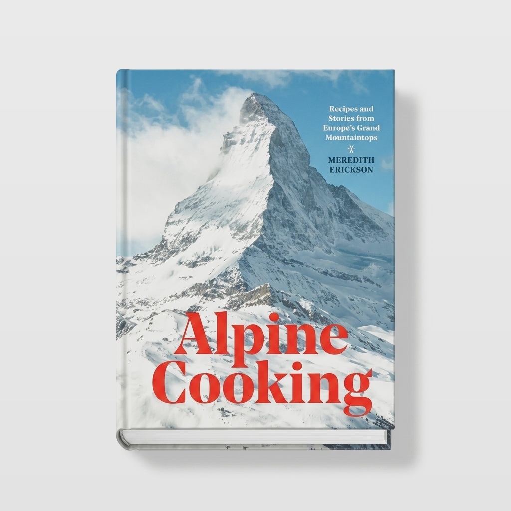 Penguin Random House Alpine Cooking studio product photo on a neutral off-white background