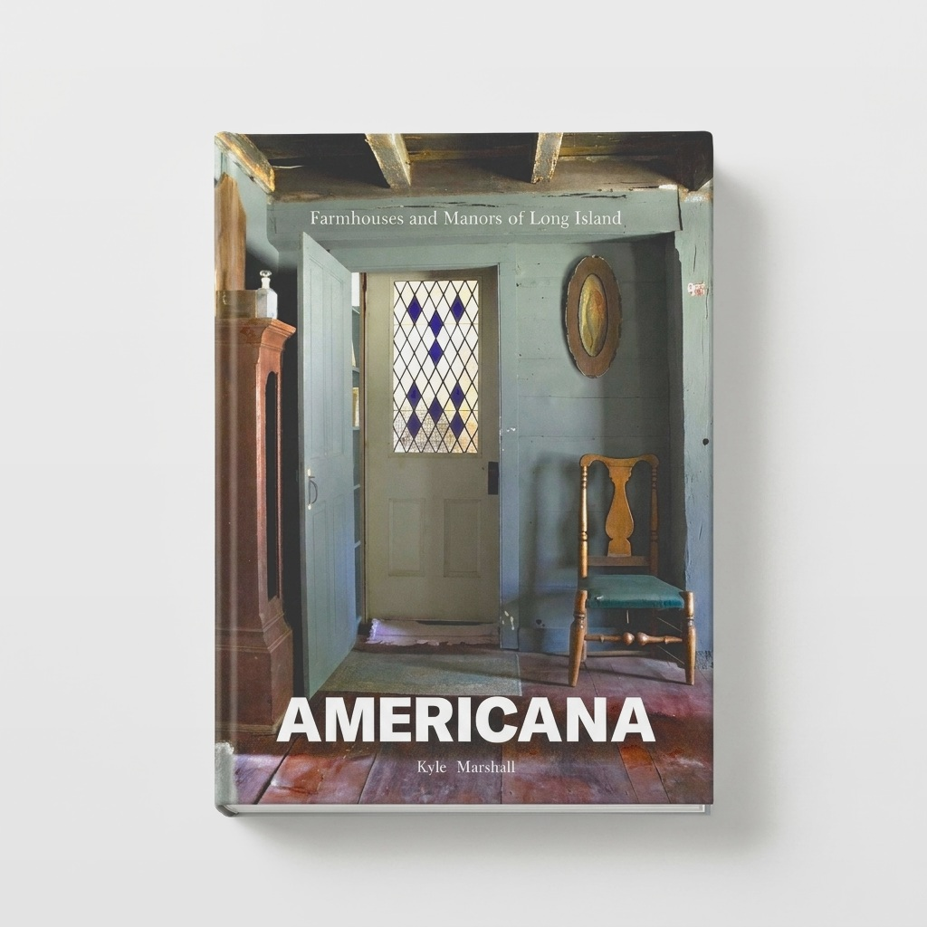 Schiffer Publishing Americana: Farmhouses and Manors of Long Island studio product photo on a neutral off-white background
