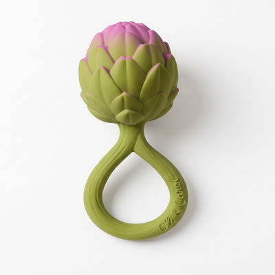 
                    
                      Oli & Carol Artichoke Rattle & Teether studio product photo on a neutral off-white background
                    
                  