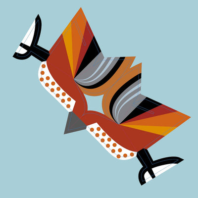
                    
                      Birds Fold & Play Origami Kit, unfolded paper template with multi-color geometric bird design, dotted patterns, and fold…
                    
                  