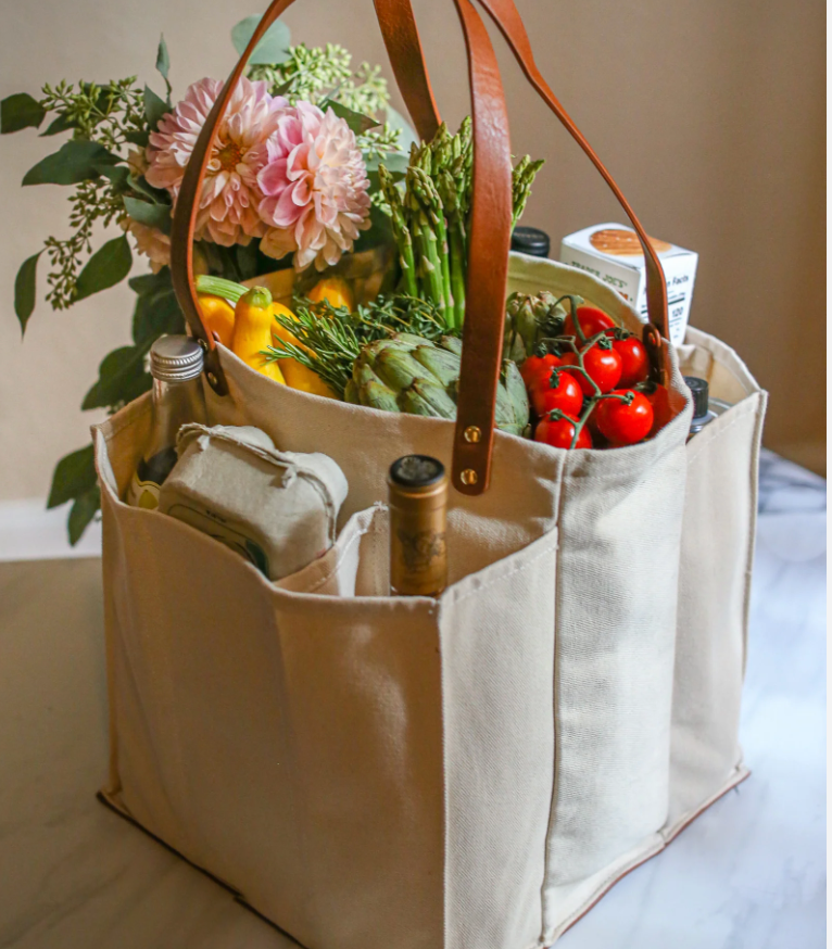 CapaBunga Multi-Pocket Canvas Market Tote - Thumbnail 2