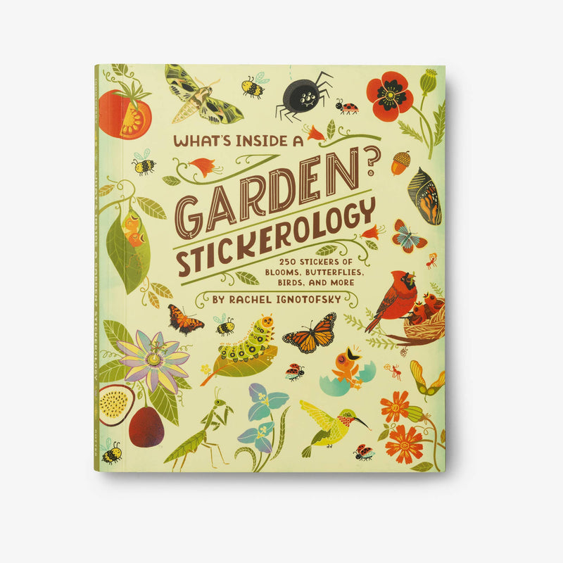 Penguin Random House What's Inside Garden sticker book, light green cover with colorful illustrations of garden insects,…