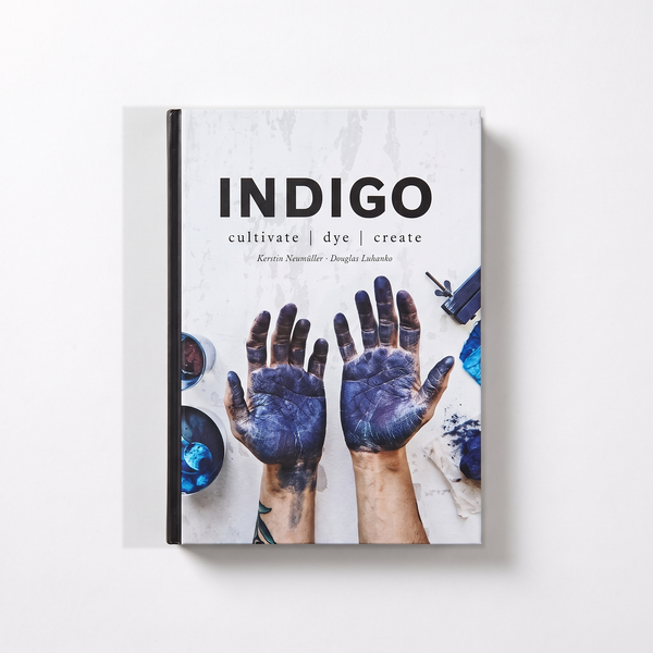 HarperCollins Indigo: Cultivate, Dye, Create studio product photo on a neutral off-white background