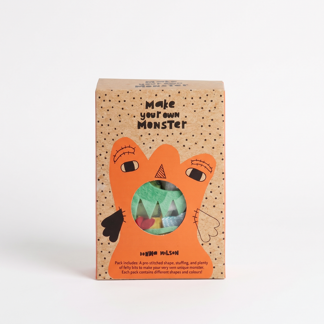 Donna Wilson Make Your Own Monster Kit studio product photo on a neutral off-white background