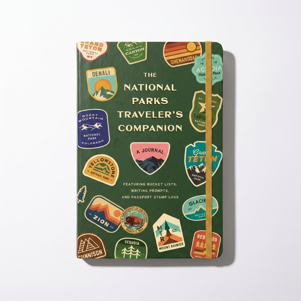 Penguin Random House National Parks Traveler's Companion studio product photo on a neutral off-white background