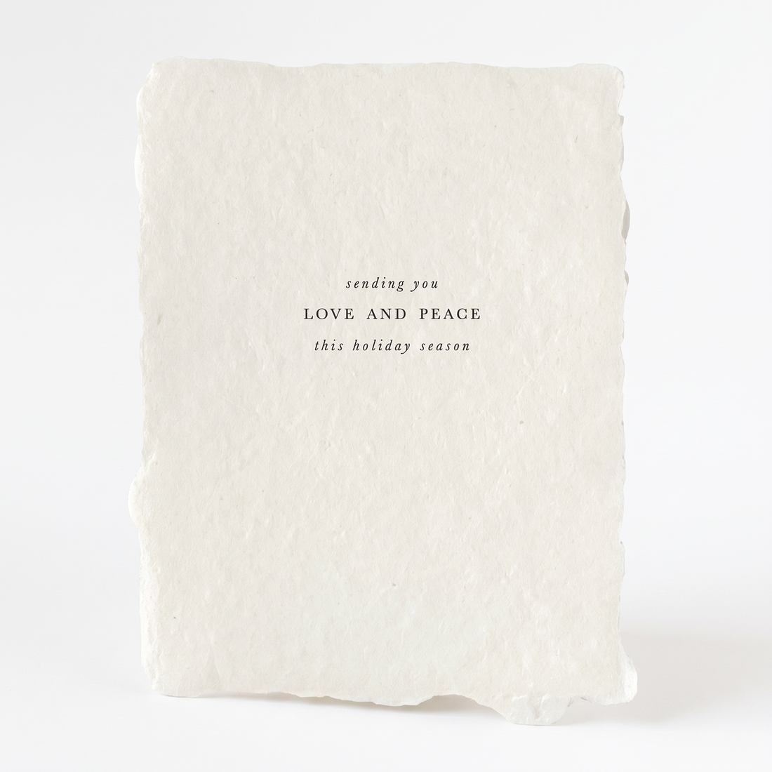 farmette Petite Holiday Love And Peace Note Cards Set Of Four studio product photo on a neutral off-white background