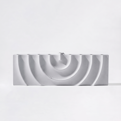 
                    
                      Logifaces Ripple Concrete Menorah studio product photo on a neutral off-white background
                    
                  