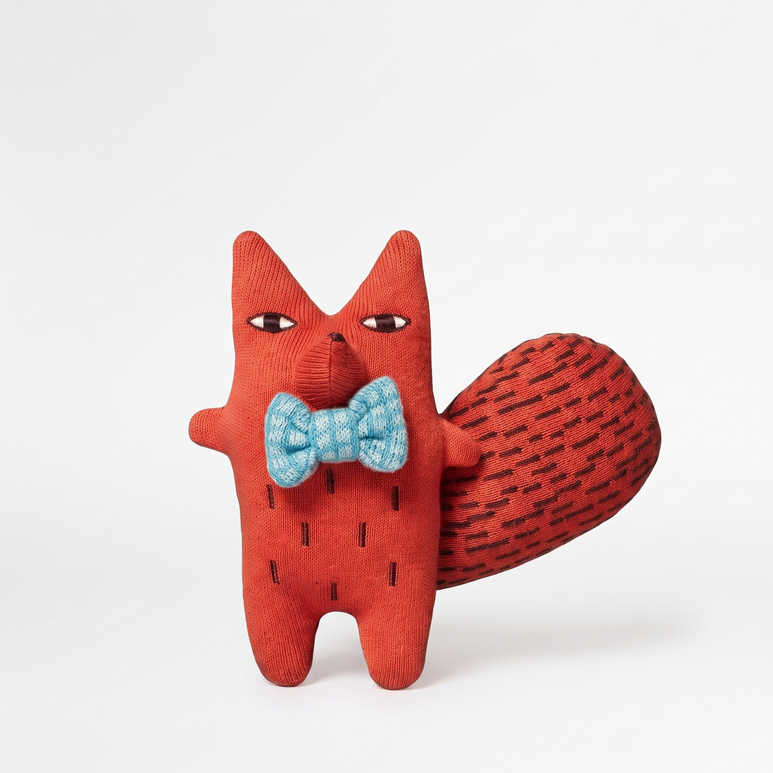 Donna Wilson Sid Squirrel Fox Cotton Wee One studio product photo on a neutral off-white background