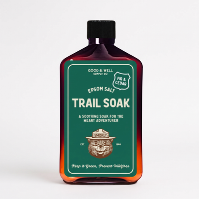 
                    
                      Good & Well Supply Co. Smokey Bear Bath Soak - Fir & Cedar studio product photo on a neutral off-white background
                    
                  