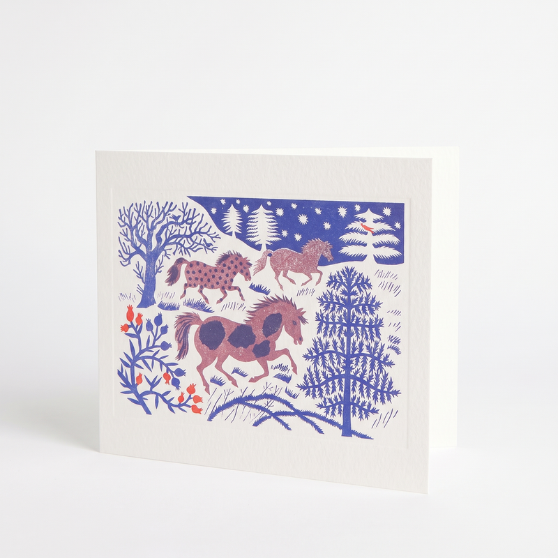 Art Angels (US Duties Paid) Snow Ponies - Illustrated By Emily Sutton studio product photo on a neutral off-white background