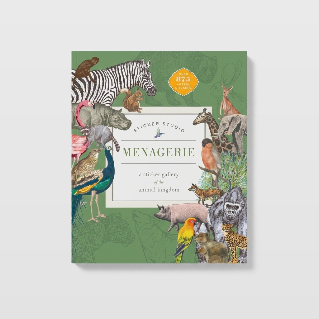 Macmillan Publishers Sticker Studio: Menagerie - Animal Kingdom Gallery studio product photo on a neutral off-white background