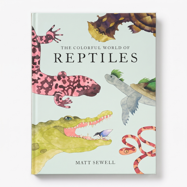 Chronicle Books The Colorful World of Reptiles studio product photo on a neutral off-white background