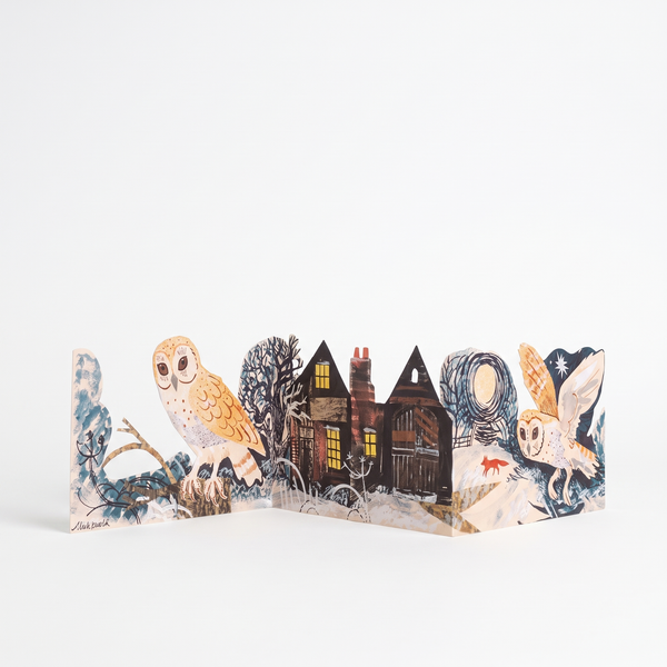 Art Angels Three Fold Silent Flight - Illustrated By Mark Hearld Three Fold Silent Flight studio product photo on a neutral off-white background