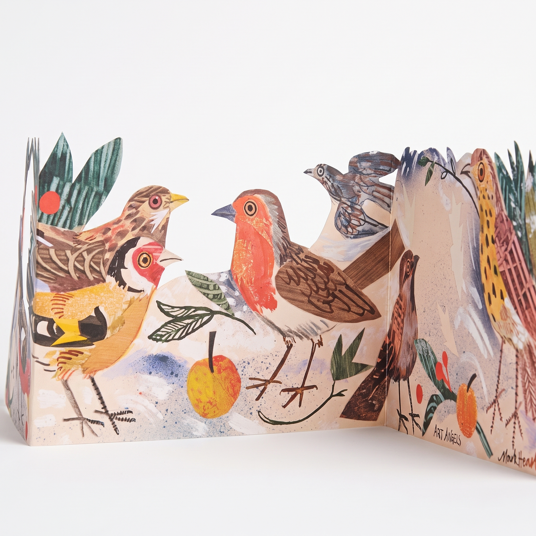 Art Angels Three Fold Winter Feast - Illustrated By Mark Hearld Three Fold Winter Feast studio product photo on a neutral off-white background