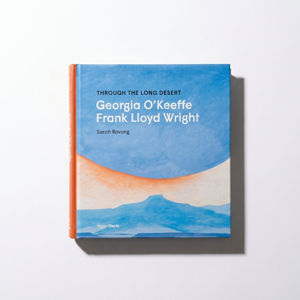 Penguin Random House Through The Long Desert studio product photo on a neutral off-white background