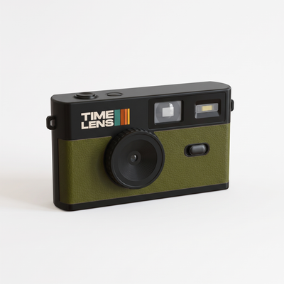 
                    
                      Time Lens Timelens Screen-Free Digital Camera - Khaki studio product photo on a neutral off-white background
                    
                  