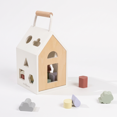 
                    
                      Coco Village Wooden Shapes Sorting House studio product photo on a neutral off-white background
                    
                  